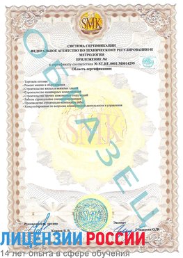Образец сертификата соответствия (приложение) Кирово-Чепецк Сертификат ISO 14001